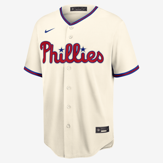 MLB Philadelphia Phillies Men's Replica Baseball Jersey - Cream