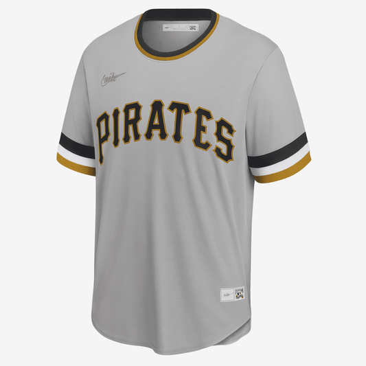 MLB Pittsburgh Pirates (Roberto Clemente) Men's Cooperstown Baseball Jersey - Base Grey